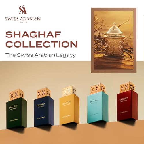 Swiss Arabian Shaghaf Oud   Luxury Products From Dubai   Long Lasting  Addictive Personal EDP Spray Fragrance   Seductive Signature Aroma   2 5 Oz