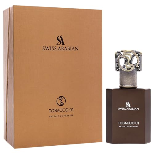 Swiss Arabian Tobacco 01   Arabian Perfume for Men and Women   Extrait de Parfum   Long Lasting Perfume   Unisex Fragrance   Travel Size   1 7 oz