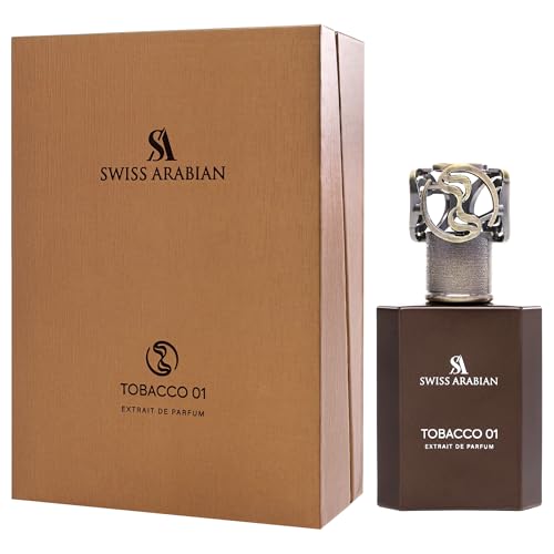 Swiss Arabian Tobacco 01   Arabian Perfume for Men and Women   Extrait de Parfum   Long Lasting Perfume   Unisex Fragrance   Travel Size   1 7 oz
