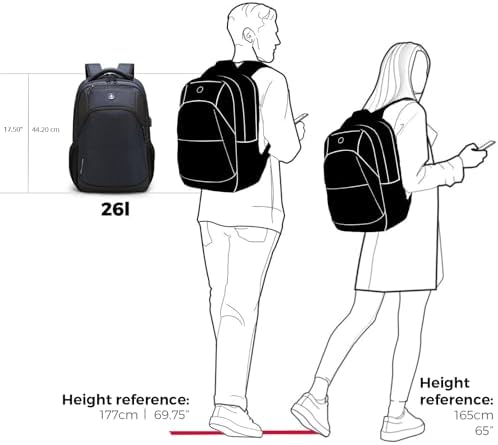 Swissdigital Design Travel Laptop Backpack for Men and Women  Business Backpack with USB Charging Port for Fits 16 Inch Notebook  Blue   SD1670 12