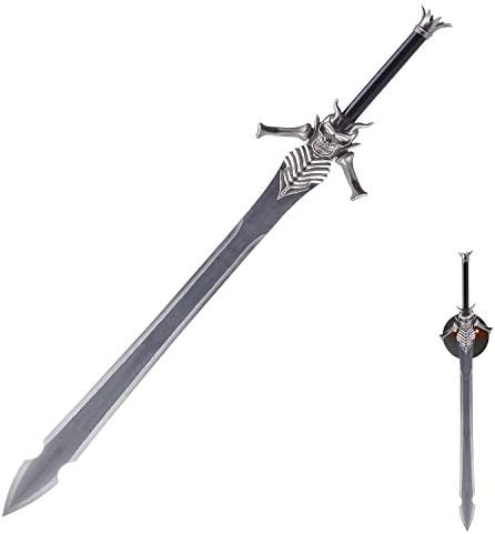 Sword fort Stainless Steel Vergil Yamato Sword/Dante Rebellion Sword Real Metal Katana  Nero Red Queen Game Cosplay Prop Replica for Cosplay  Collection Display Gift