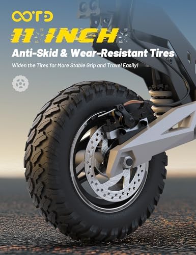 T10 Electric Scooter for Adults  48V 18AH Battery Up to 46 Miles Long Range & Powerful Motor  34 MPH Max Speed  11 Inch All Terrain Tires Folding Commuter E Scooter with Dual Suspension & LCD Display