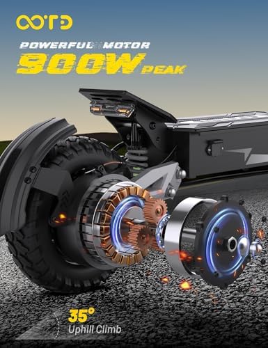 T10 Electric Scooter for Adults  48V 18AH Battery Up to 46 Miles Long Range & Powerful Motor  34 MPH Max Speed  11 Inch All Terrain Tires Folding Commuter E Scooter with Dual Suspension & LCD Display