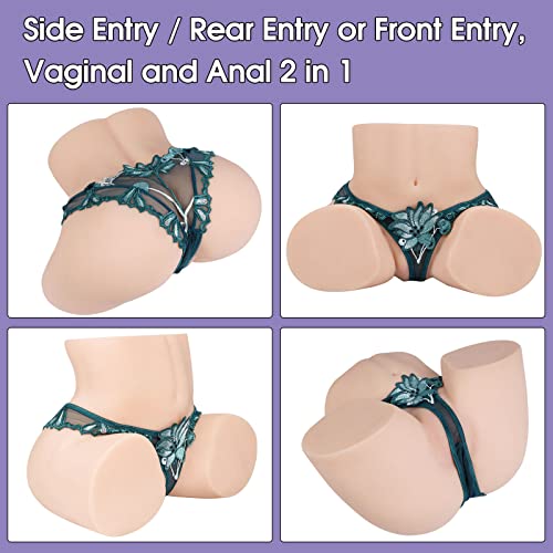 TANTALY 18 7LB Sex Doll with 6 Large Inner Beads Pussy Tight Ass for Intense Stimulation  Male Masturbator Ultra Soft Stroker with 2 Closed Ended Holes for Men Masturbation  Cecilia  Fair 