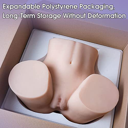 TANTALY 18 7LB Sex Doll with 6 Large Inner Beads Pussy Tight Ass for Intense Stimulation  Male Masturbator Ultra Soft Stroker with 2 Closed Ended Holes for Men Masturbation  Cecilia  Fair 