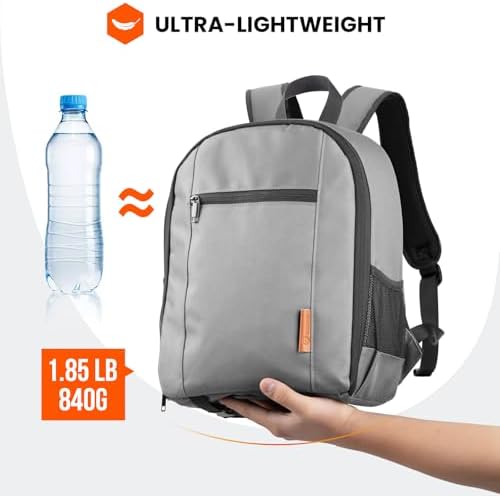 TARION Camera Backpack Bag Small   Professional DSLR Photography Case with 13 inch Laptop Compartment & Waterproof Rain Cover & Bottom Tripod Holder for Men Women Photographers   Black TB S