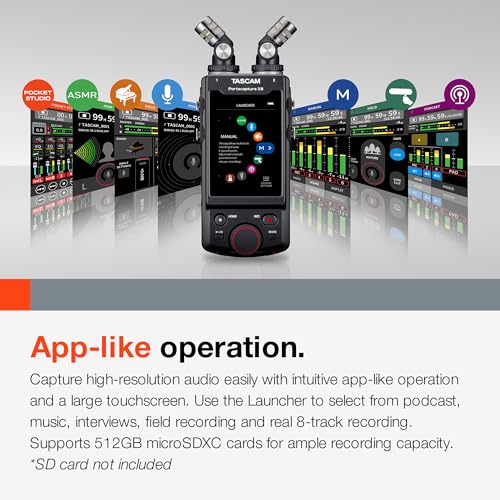 TASCAM Portacapture X8 32 bit 8 Channel Multitrack Field Recorder