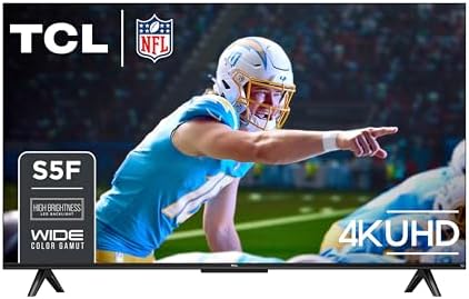 TCL 43 Inch Class S5 UHD 4K LED Smart TV with Fire TV  43S551F  2024 Model   Dolby Vision  HDR PRO   Dolby Atmos  Alexa Built in with Voice Remote  Apple AirPlay 2 Compatibility  Streaming Television