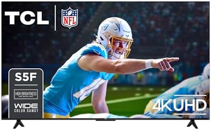 TCL 43 Inch Class S5 UHD 4K LED Smart TV with Fire TV  43S551F  2024 Model   Dolby Vision  HDR PRO   Dolby Atmos  Alexa Built in with Voice Remote  Apple AirPlay 2 Compatibility  Streaming Television