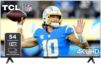 TCL 50 Inch Class S4 4K LED Smart TV with Google  50S450G  2023 Model   Dolby Vision  HDR Pro  Atmos  Assistant Built in Voice Remote  Works Alexa  Streaming UHD Television