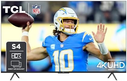 TCL 50 Inch Class S4 4K LED Smart TV with Google  50S450G  2023 Model   Dolby Vision  HDR Pro  Atmos  Assistant Built in Voice Remote  Works Alexa  Streaming UHD Television