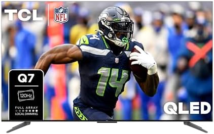 TCL 55 Inch Q7 QLED 4K Smart Google TV  55Q750G  2023 Model with Dolby Vision & Atmos  HDR Ultra  120Hz  Game Accelerator up to 240Hz  Voice Remote