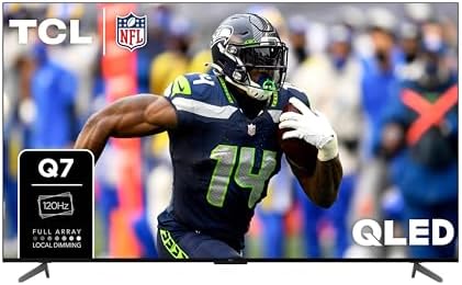 TCL 55 Inch Q7 QLED 4K Smart Google TV  55Q750G  2023 Model with Dolby Vision & Atmos  HDR Ultra  120Hz  Game Accelerator up to 240Hz  Voice Remote