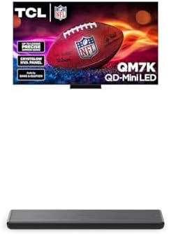 TCL 65 Inch Class QM7K Series   Mini LED QLED 4K HDR   65QM7K  2025 Model   120HZ 144HZ Anti Reflective Screen Smart Google TV Dolby Atmos Onkyo Audio   Voice Remote Alexa Gaming Streaming Television