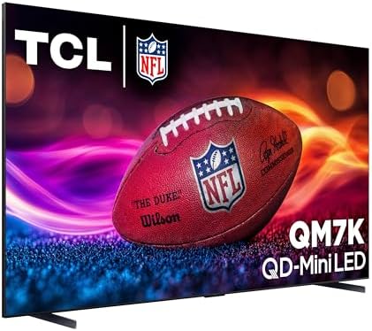 TCL 65 Inch Class QM7K Series   Mini LED QLED 4K HDR   65QM7K  2025 Model   120HZ 144HZ Anti Reflective Screen Smart Google TV Dolby Atmos Onkyo Audio   Voice Remote Alexa Gaming Streaming Television