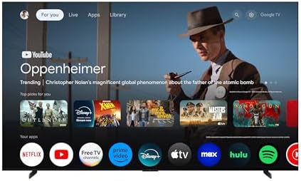 TCL 65 Inch Class QM7K Series   Mini LED QLED 4K HDR   65QM7K  2025 Model   120HZ 144HZ Anti Reflective Screen Smart Google TV Dolby Atmos Onkyo Audio   Voice Remote Alexa Gaming Streaming Television