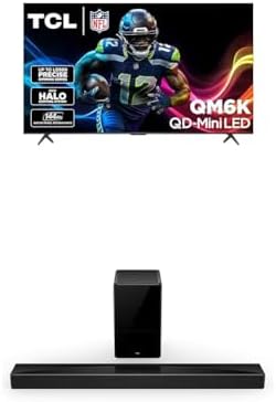TCL 65 Inch Class QM6K Series   Mini LED QLED 4K HDR   65QM6K  2025 Model   120HZ 144HZ High Brightness Smart Google TV Dolby Atmos Onkyo Audio   Voice Remote Alexa Gaming Streaming Television