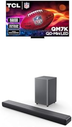 TCL 65 Inch Class QM7K Series   Mini LED QLED 4K HDR   65QM7K  2025 Model   120HZ 144HZ Anti Reflective Screen Smart Google TV Dolby Atmos Onkyo Audio   Voice Remote Alexa Gaming Streaming Television