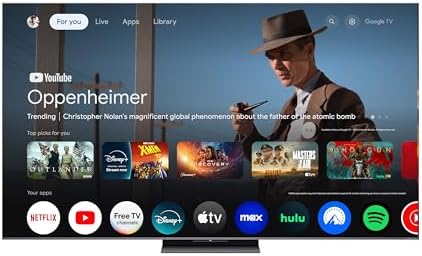 TCL 65 Inch Class QM8K Series   Mini LED QLED 4K HDR   65QM8K  2025 Model   120HZ 144HZ Anti Reflective Wide Angle Screen Smart Google TV Dolby Atmos   Voice Remote Alexa Gaming Streaming Television