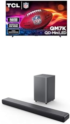 TCL 65 Inch Class QM7K Series   Mini LED QLED 4K HDR   65QM7K  2025 Model   120HZ 144HZ Anti Reflective Screen Smart Google TV Dolby Atmos Onkyo Audio   Voice Remote Alexa Gaming Streaming Television