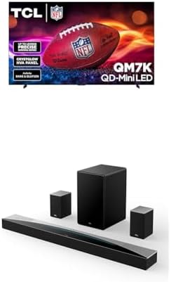 TCL 65 Inch Class QM7K Series   Mini LED QLED 4K HDR   65QM7K  2025 Model   120HZ 144HZ Anti Reflective Screen Smart Google TV Dolby Atmos Onkyo Audio   Voice Remote Alexa Gaming Streaming Television
