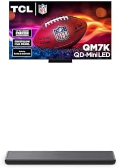 TCL 65 Inch Class QM7K Series   Mini LED QLED 4K HDR   65QM7K  2025 Model   120HZ 144HZ Anti Reflective Screen Smart Google TV Dolby Atmos Onkyo Audio   Voice Remote Alexa Gaming Streaming Television