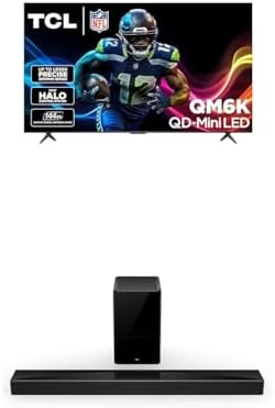 TCL 65 Inch Class QM6K Series   Mini LED QLED 4K HDR   65QM6K  2025 Model   120HZ 144HZ High Brightness Smart Google TV Dolby Atmos Onkyo Audio   Voice Remote Alexa Gaming Streaming Television