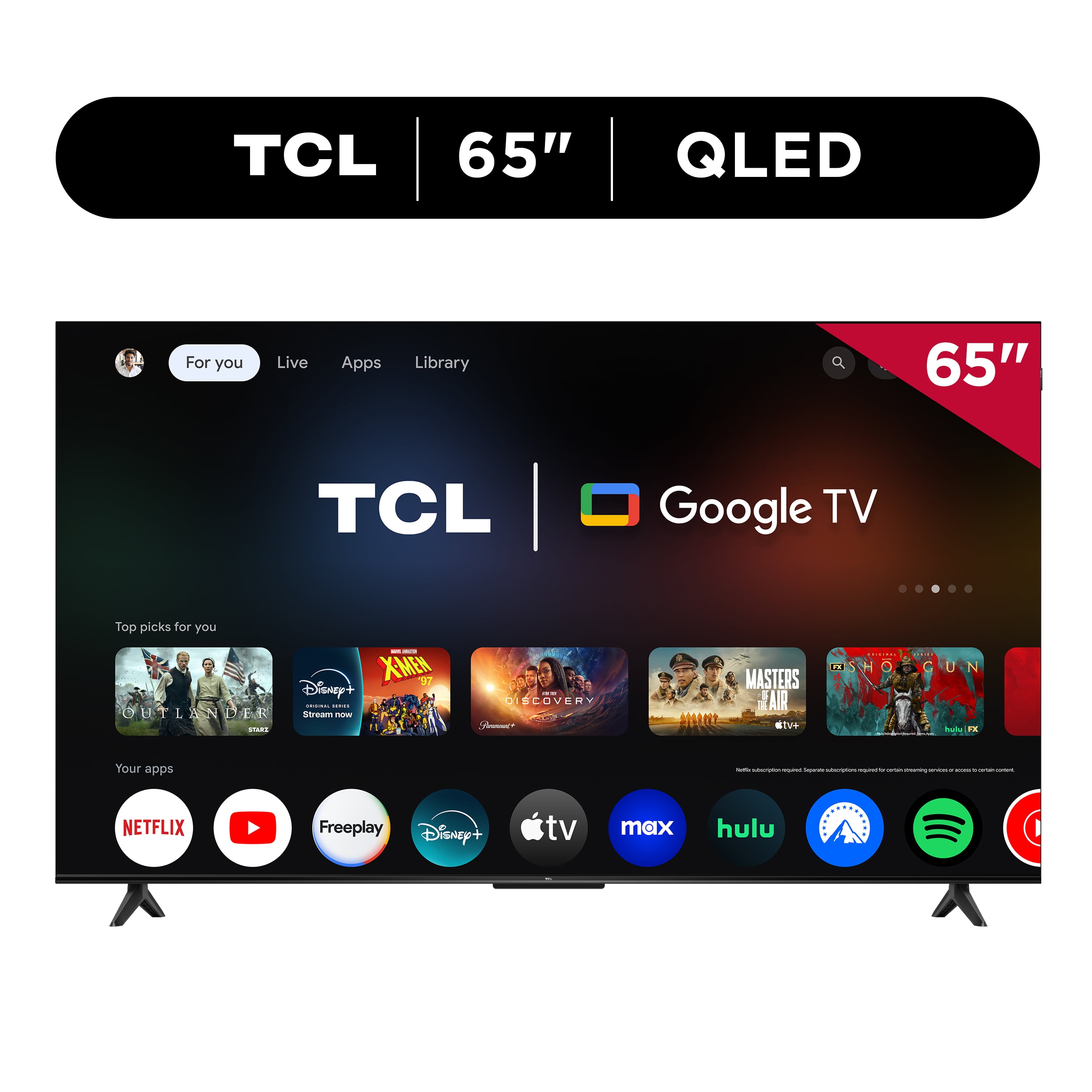 TCL 65" Q Series  NEW 2025  4K UHD HDR QLED Smart TV with Google TV   Dolby Vision  Dolby Atmos  Motion Rate 120  HDR 10   Auto Game Mode   65Q51K