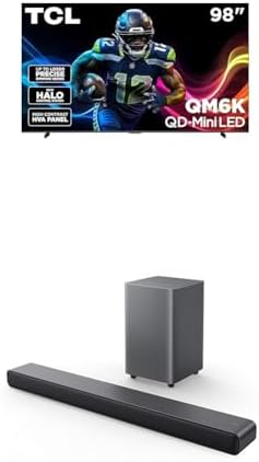 TCL 75 Inch Class QM6K Series   Mini LED QLED 4K HDR   75QM6K  2025 Model   120HZ 144HZ High Brightness Smart Google TV Dolby Atmos Onkyo Audio   Voice Remote Alexa Gaming Streaming Television