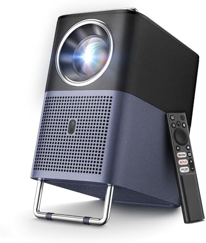 TCL A1s Smart Projector 4K Support  Compatible with Google TV & Netflix  WIFI and Bluetooth  Auto Focus Keystone  Native 1080p  16W Dolby Audio  Movie Projector for Home Theater with Portable Case