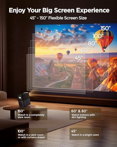 TCL A1s Smart Projector 4K Support  Compatible with Google TV & Netflix  WIFI and Bluetooth  Auto Focus Keystone  Native 1080p  16W Dolby Audio  Movie Projector for Home Theater with Portable Case