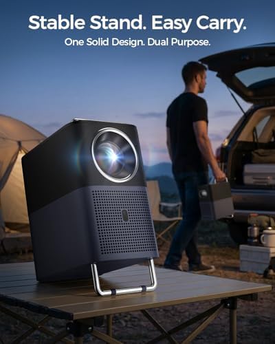 TCL A1s Smart Projector 4K Support  Compatible with Google TV & Netflix  WIFI and Bluetooth  Auto Focus Keystone  Native 1080p  16W Dolby Audio  Movie Projector for Home Theater with Portable Case