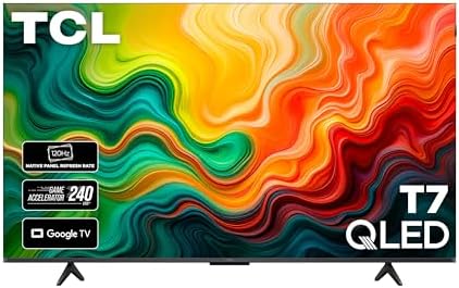 TCL Amazon Exclusive 75 Inch Class T7 Series   4K QLED HDR Lag Free Smart Google TV   75T7  2025 Model   120Hz 144Hz High Brightness  Dolby Atmos  Alexa Voice Remote AI Streaming Gaming Television