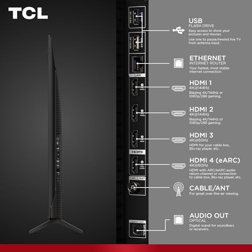 TCL Amazon Exclusive 75 Inch Class T7 Series   4K QLED HDR Lag Free Smart Google TV   75T7  2025 Model   120Hz 144Hz High Brightness  Dolby Atmos  Alexa Voice Remote AI Streaming Gaming Television