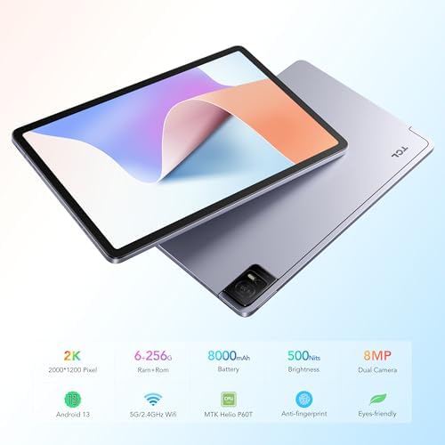 TCL NXTPAPER 11  2023 Android 13 Tablet 11 inch  6GB RAM   256GB  2K Full HD  Paperfeel Screen Tablet Wi Fi Version  8000mAh Battery  US Version  Purple