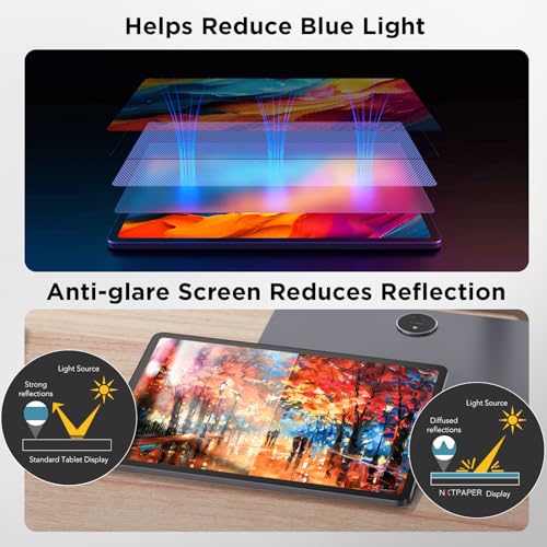 TCL NXTPAPER 14 Android Tablet  14 3 Drawing Pad & Digital Notebook  4096 Level Stylus & Flip Case Included  Paper Like Display  8 8GB RAM  256GB Storage  10000mAh Battery  Multi Window  Gray