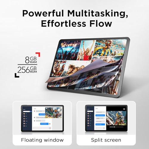 TCL NXTPAPER 14 Android Tablet  14 3 Paper Like Display Drawing Pad & Digital Notebook with 4096 Level Stylus & Flip Case  8 8GB RAM  256GB Storage  10000mAh Battery  Multi Window  Gray