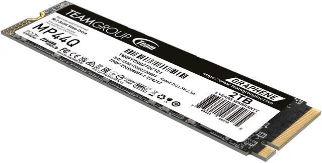 TEAMGROUP MP44Q 2TB PCIe Gen4 x4 M 2 2280 SSD Laptop & Desktop & NUC & NAS compatible  Speed up to 7400MB/s  TM8FFD002T0C101
