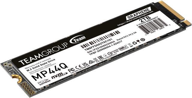 TEAMGROUP MP44Q 2TB PCIe Gen4 x4 M 2 2280 SSD Laptop & Desktop & NUC & NAS compatible  Speed up to 7400MB/s  TM8FFD002T0C101