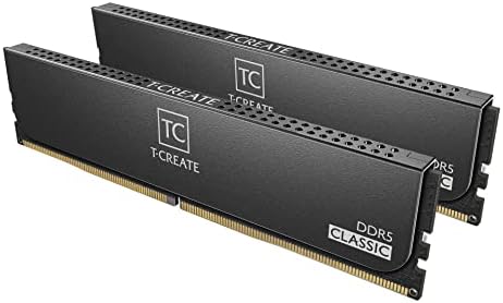 TEAMGROUP T Create Expert Overclocking 10L CL36 DDR5 96GB Kit  2 x 48GB  6800MHz  PC5 54400  Intel XMP 3 0 & AMD Expo Compatible M DIE Desktop Memory Module Ram Black   CTCED596G6800HC36DDC01