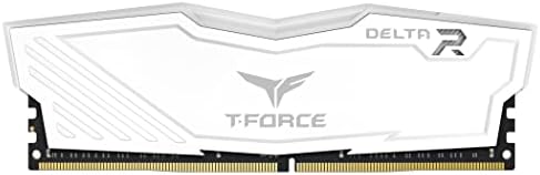 TEAMGROUP T-Force Delta RGB DDR4 16 GB (2 x 8 GB) 3600 MHz (PC4-28800) CL18 Módulo de memoria RAM de escritorio para juegos TF4D416G3600HC18JDC01 - Blanco