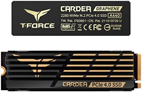 TEAMGROUP T Force G50 512GB SLC Caching 3D TLC NAND NVMe InnoGrit PCIe Gen4x4 M 2 2280 Gaming SSD with Ultra Thin Graphene Heat Spreader Works with PS5 Read/Write 5000/2500 MB/s TM8FFE512G0C129