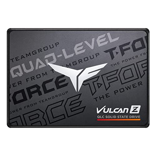 TEAMGROUP T Force Vulcan Z 4TB SLC Cache 3D NAND QLC 2 5 Inch SATA III Internal Solid State Drive SSD  R/W Speed up to 550/470 MB/s  T253TY004T0C101