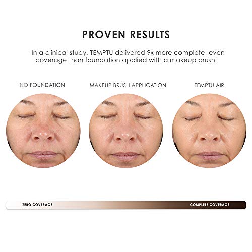 TEMPTU Air Airbrush Starter Kit  Cordless Professional At Home Airbrush Makeup Travel Friendly Anti Aging  Long Wear  Buildable Foundation For Healthy Skin