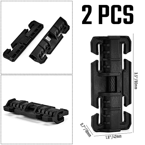 TGCodeG6 Quick Release Connect Buckles  No Sew  Easy to Operate  2 Pack PA66 Nylon  Ideal for 1 Inch/25mm Webbing Backpacks  Fanny Packs & Shoulder Straps  Molle System Comp