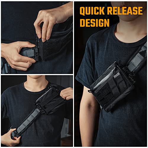 TGCodeG6 Quick Release Connect Buckles  No Sew  Easy to Operate  2 Pack PA66 Nylon  Ideal for 1 Inch/25mm Webbing Backpacks  Fanny Packs & Shoulder Straps  Molle System Comp
