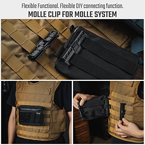 TGCodeG6 Quick Release Connect Buckles  No Sew  Easy to Operate  2 Pack PA66 Nylon  Ideal for 1 Inch/25mm Webbing Backpacks  Fanny Packs & Shoulder Straps  Molle System Comp