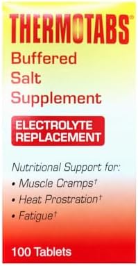 THERMOTABS Salt Supplement Buffered Tablets 100 Tablets  Pack of 6