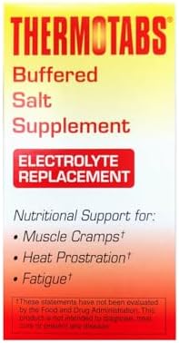 THERMOTABS Salt Supplement Buffered Tablets 100 Tablets  Pack of 6