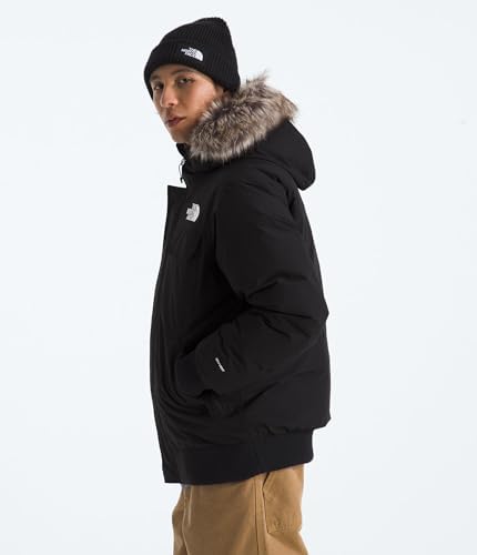 THE NORTH FACE Mens McMurdo Bomber Jacket   Waterproof  Waterfowl Down Insulation  Hooded Jacket